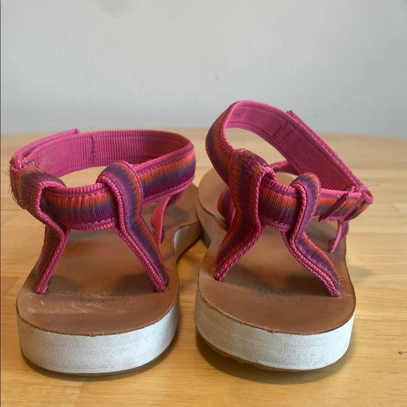 Teva Original Universal Ombré Women's 9 Pink Orange Purple Strappy Sandals - Picture 4 of 5